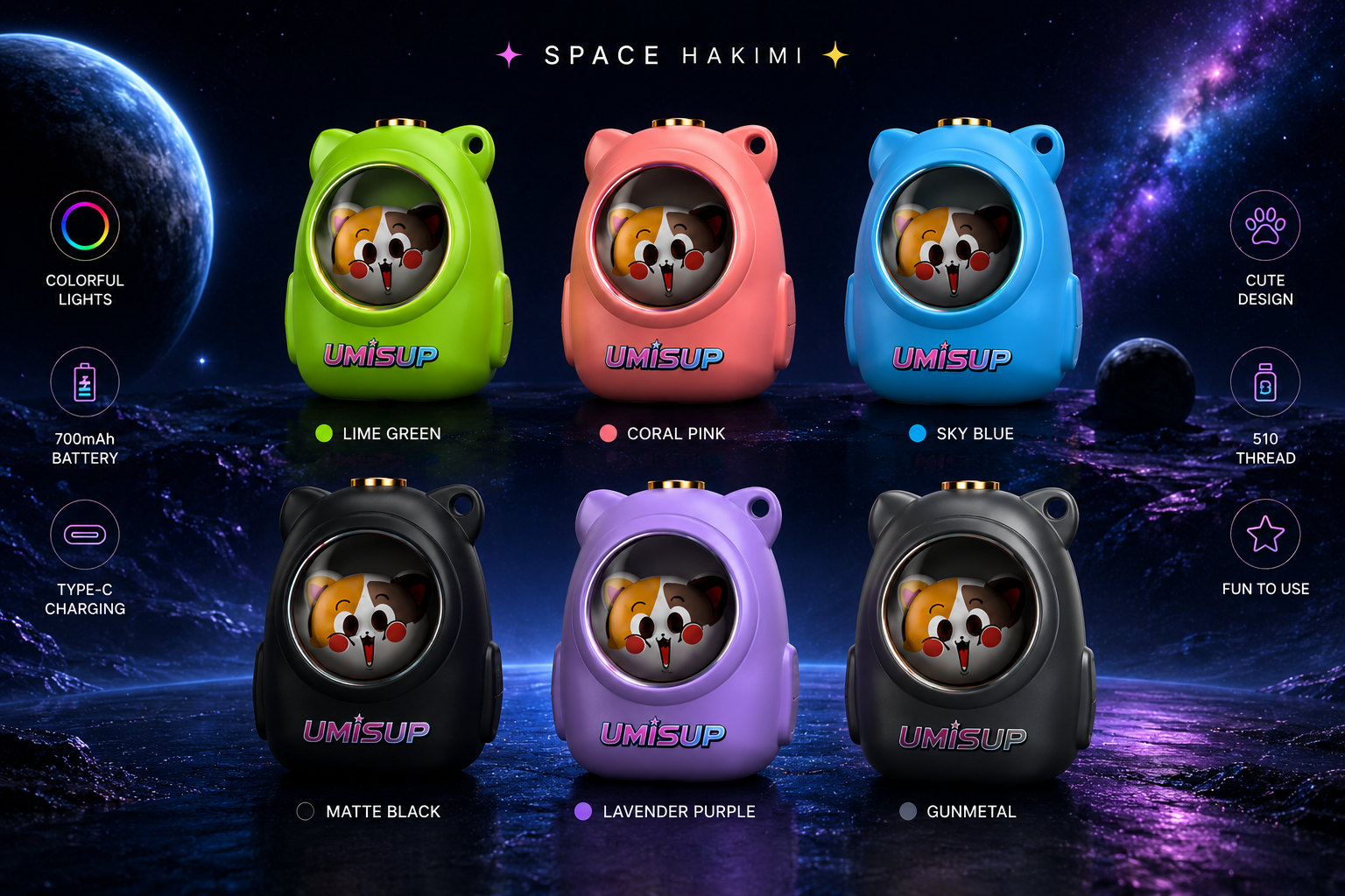 Space Hakimi color collection