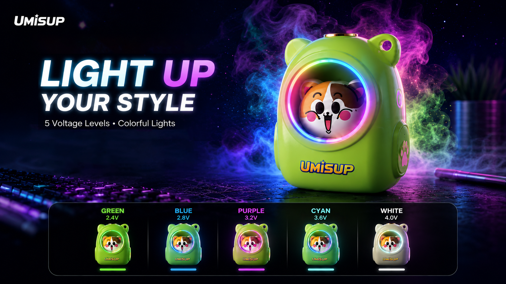 Space Hakimi five voltage levels and colorful light effects